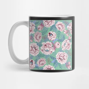 Vintage Peonies Mug